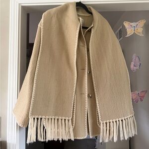 Toteme Beige Scarf Coat SEE DESCRIPTION